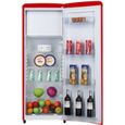 Réfrigérateur 1 porte AMICA AR5222R Rouge - Congélateur haut - 218L - Classe A - Froid statique-1