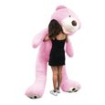 Banabear rose 260cm, Nounours géant Peluche ours teddy bear Ourson immense idéal pour cadeaux et anniversaire-1