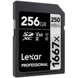Carte Lexar Professional 1667x 256 Go SDXC UHS-II-1