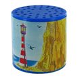 Boîte à meuh ou boîte à mouette pour entendre le cri aigu de la mouette - LUTECE CREATIONS - Bord de mer - Bleu-1