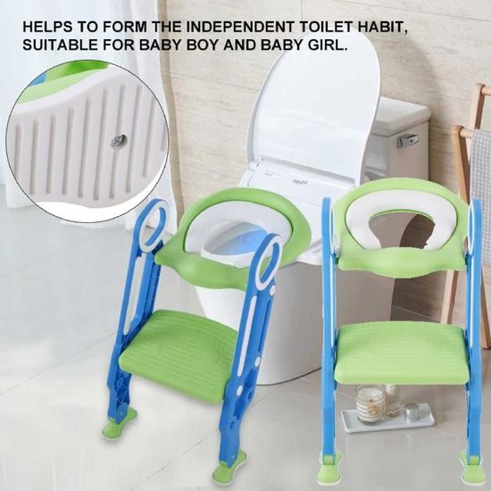 Bebe Jou Potty Grow - Réducteur de toilette bébé - Réducteur de siège de  toilette - Coussin de siège de toilette enfant - Réducteur de toilette -  Abattant de toilette enfant - Vert brise