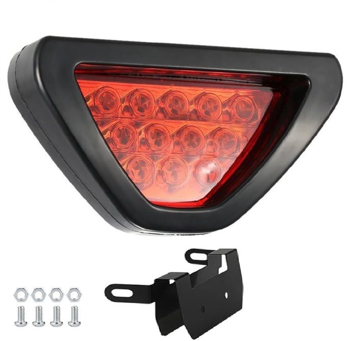 Feux Arrière Universels SODIAL – Rouge, Stop/clignotant/antibrouillard – Paire