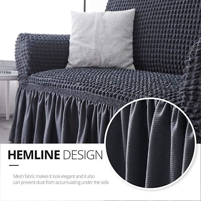 Sxspace Lot De 4 Housses D'Accoudoirs De Canapé Extensibles Imperméables – Protection Noire Pour Fauteuil Et Canapé Relax – Tissu Spandex Doux Et Élastique