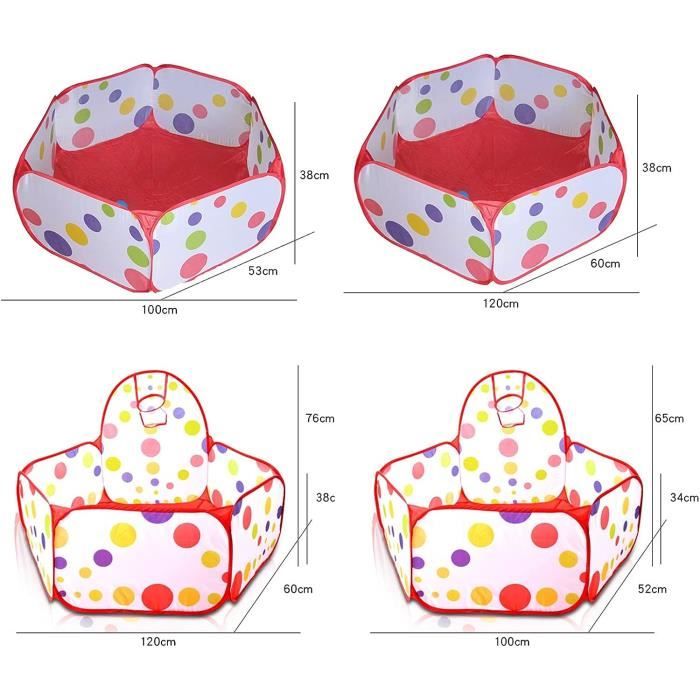 Test du parc bébé pliable costway avec 50 balles océaniques