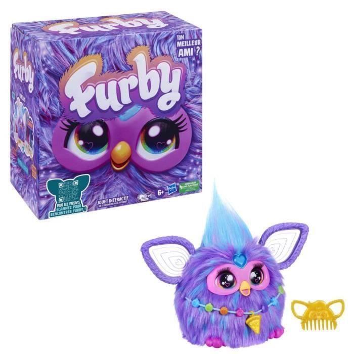 Furby violet, 15 accessoires, peluche interactive pour filles et garçons,  animatronique activé par la voix, a partir de 6 ans - Cdiscount