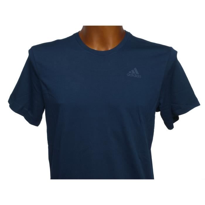 Tee shirt discount adidas bleu marine