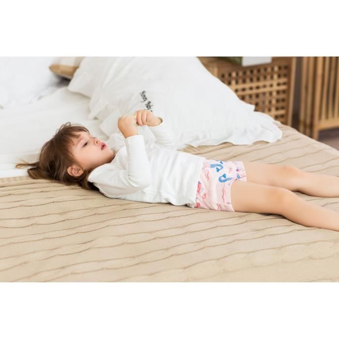 Lots 3 Culotte Petite Fille en Coton Sous vetement Fille Culotte  Confortable Boxers Shorts 2-12ans Blanc - Cdiscount Prêt-à-Porter