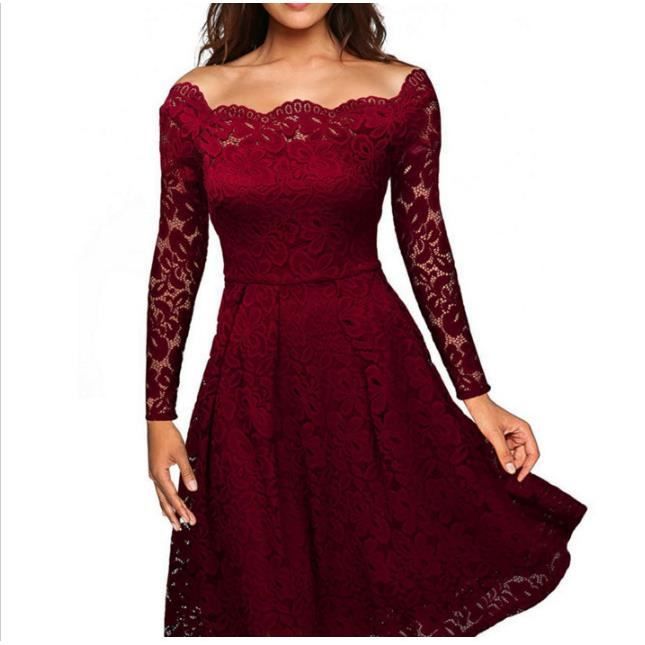 Robe rouge on sale glamour courte