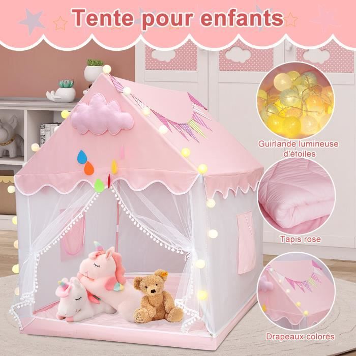 Tente De Jeu Pour Enfants – Maison De Princesse Tipi 90x126 Cm – Intérieur/Extérieur, Facile à Monter – 3 à 13 Ans - 12
