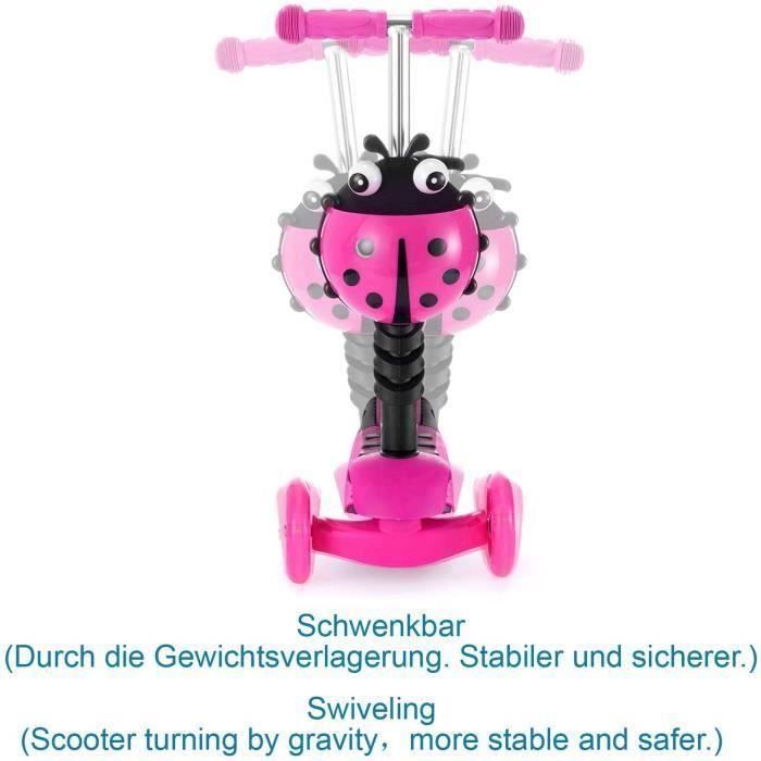 Trottinette Enfant - Hurtle - 3 roues LED colorées - siège amovible Trottinette Enfant - Hurtle - 3 roues LED colorées - siège amovible