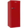 Réfrigérateur 1 porte AMICA AR5222R Rouge - Congélateur haut - 218L - Classe A - Froid statique-2