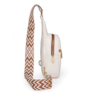 RQJZ Sac Banane Femme En Cuir Véritable - Sac Bandoulière Élégant Adjustable Beige - Grand Format