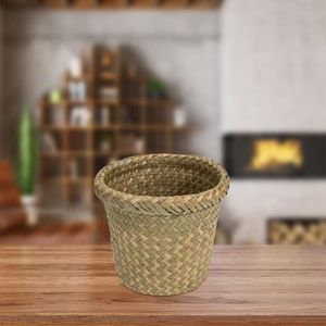 PETITE POUBELLE EN Osier Salle De Bain Panier À Linge Pain Salon EUR 16