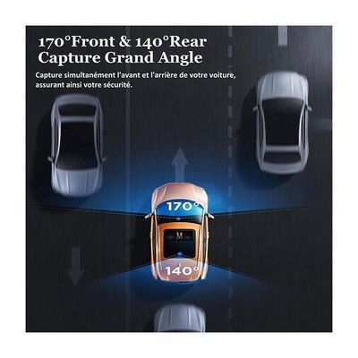 Dashcam Oryzom 4K Pro - Caméra Voiture Avant/Arrière - Vision Nuit - Parking Mode - Avec Chargeur Auto