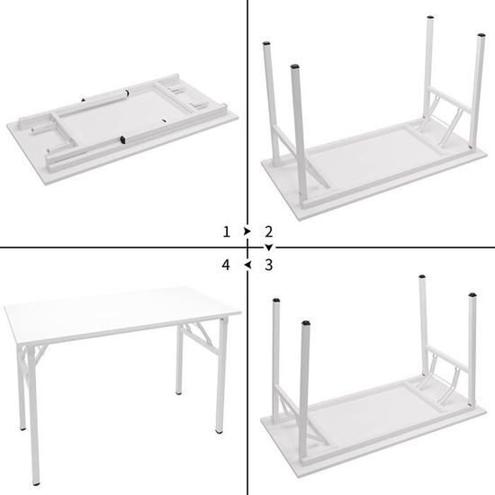 SogesHome Bureau voor kantoor, pc, bureau, werkplek thuis, bureautafel, computertafel, 80 x 40 x 75 cm