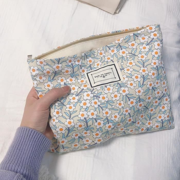Trousse maquillage tissu on sale