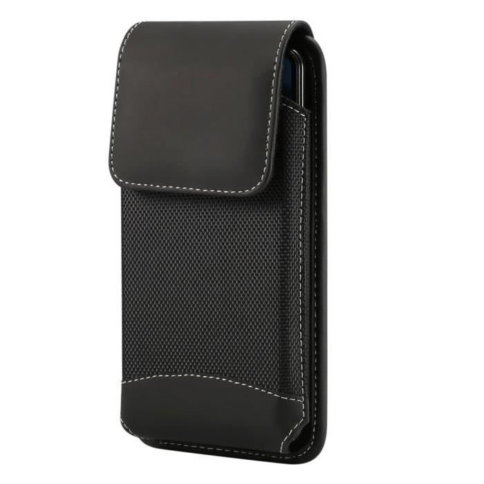 Housse Portefeuille Cuir Pour Alcatel 1B (2020) - Etui Flip Noir, Marque SDTEK - Neuf