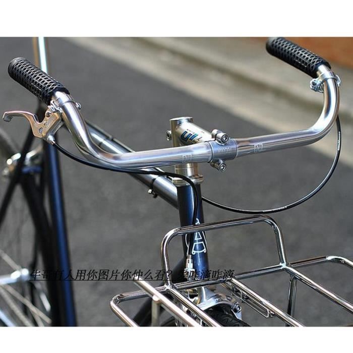 Guidon de velo Guidon de velo Vintage pour femmes barre de poignee de velo en acier a une vitesse 25.4mm Type Sliver Cdiscount Sport