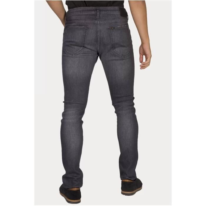 Jean slim stretch Lee Homme Gris Taille basse