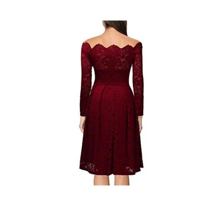 Robe rouge sales glamour courte