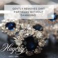 Hagerty - Nettoyant bijoux précieux - chamoisine imprégnée - entretien les bijoux en or, platine, diamants, rubis et saphirs-3