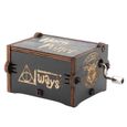 Boîte mécanique à musique à manivelle en bois Cadeau musical pour anniversaire-fête Décor pour chambre(Harry Potter) HB057-3