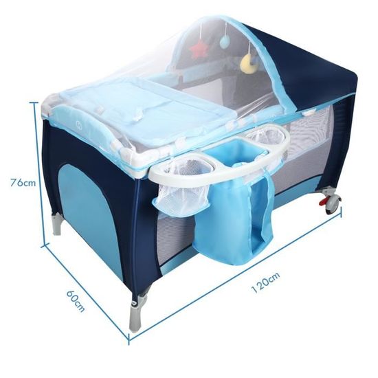 Giantex barrière de lit pliable pour bébé/enfant 120x42cm en tissu oxford  avec mousse souple, trous pré-percés - Conforama