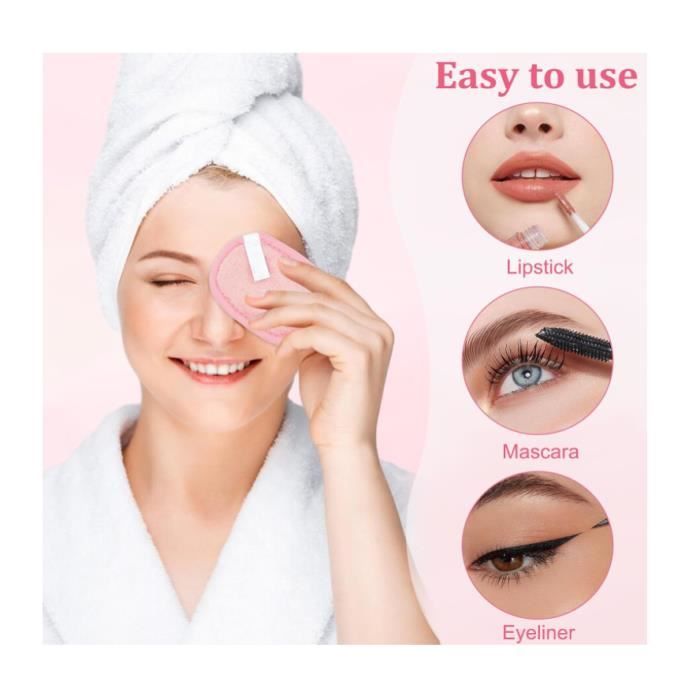 Disque Démaquillant Réutilisable Coton 7 Pcs Microfibres — free download
