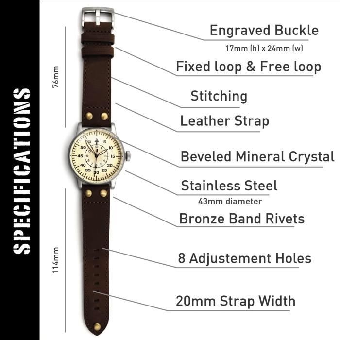 Montre Militaire Seconde Guerre Mondiale Pilote Luftwaffe