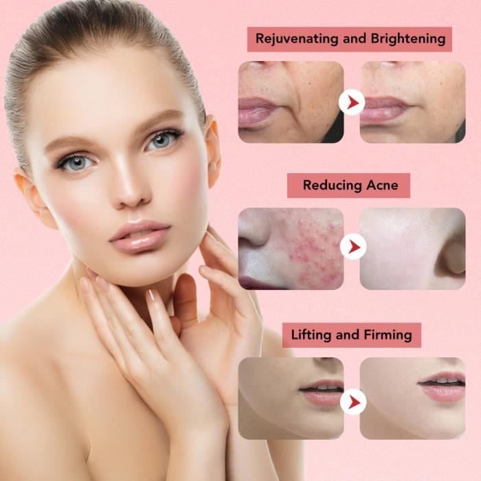 Appareil Lifting Visage EMS Anti-rides - Rose - Neuf