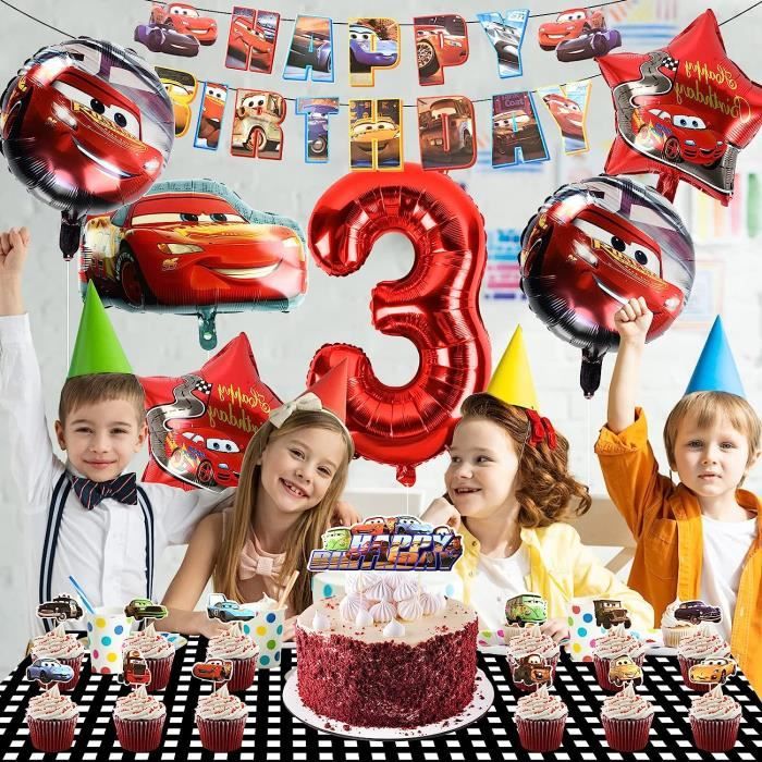 ❥ Décoration d'anniversaire 3 ans ⇢ CARS – F A M I L Y .