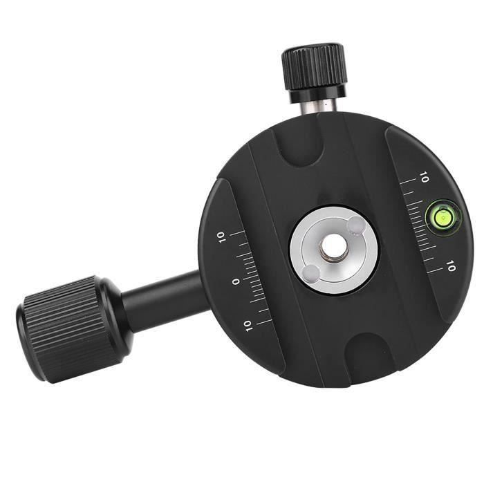 Tête De Trépied Panoramique 360 Degrés Avec Vis 1/4" - Stabilisation Parfaite Pour Photos Et Vidéos
