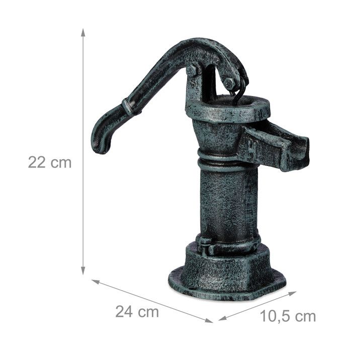 Pompe à Bras Manuelle En Fonte KOTARBAU – Débit Jusqu'à 28 L/min, Aspiration 8 M | Pour Puits, Fontaine, Jardin Vintage