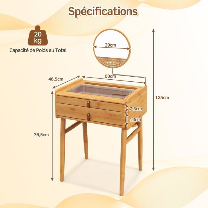 RELAX4LIFE Coiffeuse LED Avec 12 Ampoules Et 5 Tiroirs - Miroir 360° - Tabouret Inclus - Pin Et MDF Noir