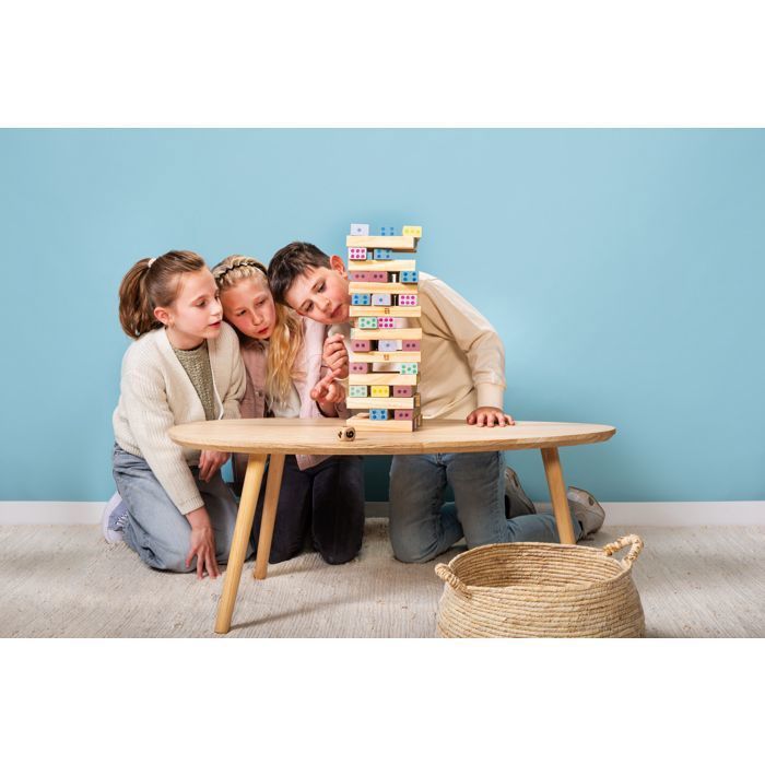 Knocery – Jeu De Blocs Coquins 48 Pièces – En Hêtre – Défis Passionnants – Couples – Saint-Valentin – Soirée Romantique