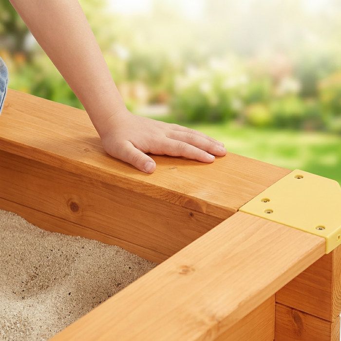 Bac à sable - Maison de jeu pour enfants avec toit réglable Bois de sapin Multicolore UV50 Bac à sable - Maison de jeu pour enfants avec toit réglable Bois de sapin Multicolore UV50
