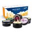 Coffret 4 Bougies Parfumées Cire De Soja - Lavande, Encens/myhrre, Orange, Cerise Noire - 20h Combustion Chacune