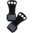 1 paire de gants d'entraînement en cuir noir d'haltérophilie pour gym hommes femmes sport   GANT DE CUISINE - MANIQUE-0
