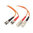 STARTECH Câble fibre optique duplex multimode 62.5/125 OM1 - 2m - ST vers SC - Orange-0