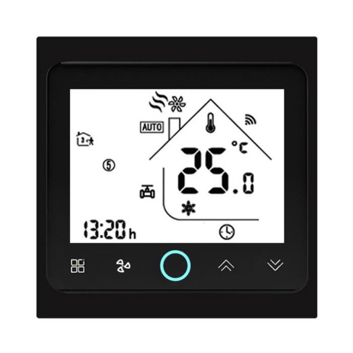 Thermostat intelligent et programmable avec fonction WiFi pour