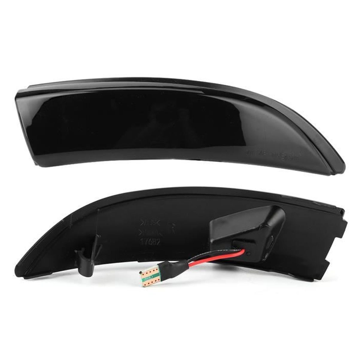 VOBor Couvercle Lumière Rétroviseur Ford Focus 2008-2018 - Paire Clignotant Transparent