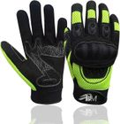ADM Gants Moto Homme Homologués CE Été Mi-saison Gants Moto Scooter Antidérapant Respirant Fluorescent Taille S M L XL XXL