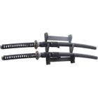 BRAND Support en Bois 2 places Katanas Presentoir Mural Sabre Epee