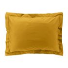 DOUCEUR D'INTERIEUR Taie d'oreiller - Percale - 50x70 cm - 100% coton - Jaune - Lavable à 30°
