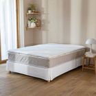 Housse surmatelas jersey blanc 100% coton extensible 160x200 - Blanc - Terre de Nuit