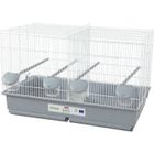 Cage d'élevage oiseaux - Zolux - Primo 69 x 39 x 44.5 cm - Blanc et gris