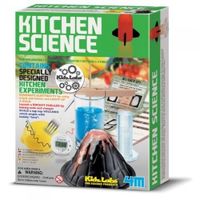 Kit d'expériences scientifiques - 4M - Sciences en cuisine - 6 expériences - Intérieur - Noir