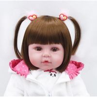 24 pouces 61 cm Bebe Reborn Poupée Dur Silicone Fille Jouet Reborn Baby Doll Cadeau Reborn Toddler Girl