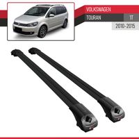 Barres De Toit Aluminium Hook Pour Volkswagen Touran 2 (5T) 2015-2025 – 2 Barres Gris Porte-Bagages