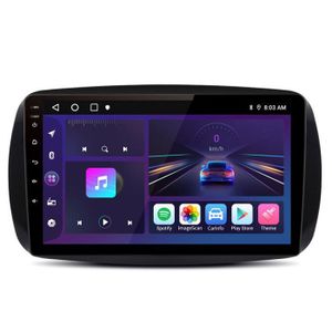 AUTORADIO Junsun Autoradio Android 13 2Go+32Go pour Mercedes Benz Smart (2016-2019), 9''écran Tactile Carplay Android Auto RDS GPS WiFi